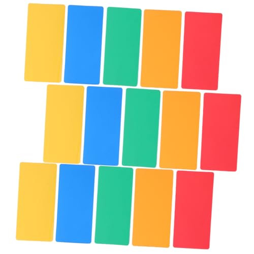 Angoily 15 Stück Teiliges Magnetisches Beschreibbares Etiketten Wiederverwendbare Memo Tags in Farben Gelb Rot Grün Blau Orange Magnetische Whiteboard Aufkleber für Lager Kühlschrank Büro von Angoily
