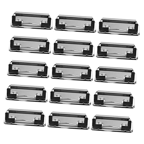 Angoily 15 Stück Teiliges Metall Klemmbrett Clip Montierbare Hardboard Klemmen mit Rutschfesten Ecken Robuste Federspannung für Sicheren Halt Vielseitig für Büro und Dokumentenablage Angoily 15 Stück Teiliges Metall Klemmbrett Clip Montierbare Hardboard Klemmen mit Rutschfesten Ecken Robuste Federspannung für Sicheren Halt Vielseitig für Büro und Dokumentenablage von Angoily