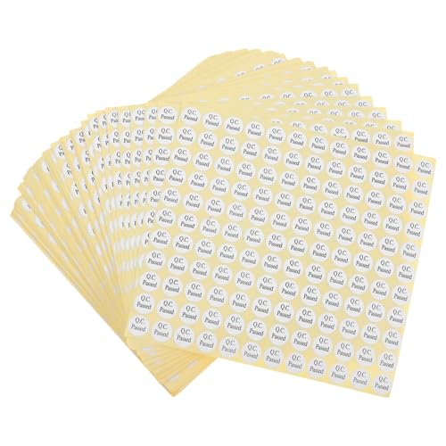 Angoily 150 Blatt Etikettenaufkleber Mit Qc Zertifizierung Selbstklebende Runde Weiße Aufkleber Für Glatte Oberflächen – Etiketten Für Kartons Flaschen Und Metall Angoily 150 Blatt Etikettenaufkleber Mit Qc Zertifizierung Selbstklebende Runde Weiße Aufkleber Für Glatte Oberflächen – Etiketten Für Kartons Flaschen Und Metall von Angoily
