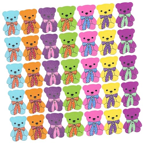 Angoily 150 Stck. Holzknöpfe mit Buntem Cartoon Bär Motiv Holzkreativknöpfe für DIY Bastelarbeiten Stabile Leichte Knöpfe zum Annähen und Dekorieren von Kleidung und Heimtextilien Angoily 150 Stck. Holzknöpfe mit Buntem Cartoon Bär Motiv Holzkreativknöpfe für DIY Bastelarbeiten Stabile Leichte Knöpfe zum Annähen und Dekorieren von Kleidung und Heimtextilien von Angoily