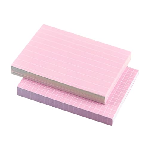 Angoily 150 Stück Beachten Sie eine Karteikarte Heimbüro farbige Karteikarten Und gepunktet Schreiben bunt Q Karten studieren Karteikarten lernen Schreibkarte Papier Rosa Zufällige Farbe von Angoily