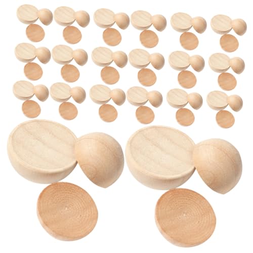 Angoily 150 Stück Halbrunde Holzperlen Naturbelassen DIY Bastelperlen für Schmuckherstellung Langlebige Ungebohrte Halbkugeln für Armbänder Anhänger und Heimdekoration Angoily 150 Stück Halbrunde Holzperlen Naturbelassen DIY Bastelperlen für Schmuckherstellung Langlebige Ungebohrte Halbkugeln für Armbänder Anhänger und Heimdekoration von Angoily
