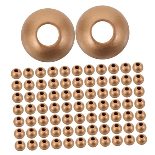 Angoily 150 Stück Holzperlen Große Loch Holzperlen Für DIY Schmuck Basteln Runde Für Armbänder Halsketten Schlüsselanhänger Zubehör Angoily 150 Stück Holzperlen Große Loch Holzperlen Für DIY Schmuck Basteln Runde Für Armbänder Halsketten Schlüsselanhänger Zubehör von Angoily