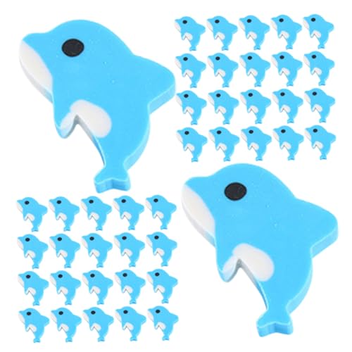 Angoily 150 Stück Niedliche Delfin Radiergummis Kleine Tierförmige Radierer Verspielte Schulmaterialien für Sammlerobjekte und Vielseitige Partygeschenke von Angoily