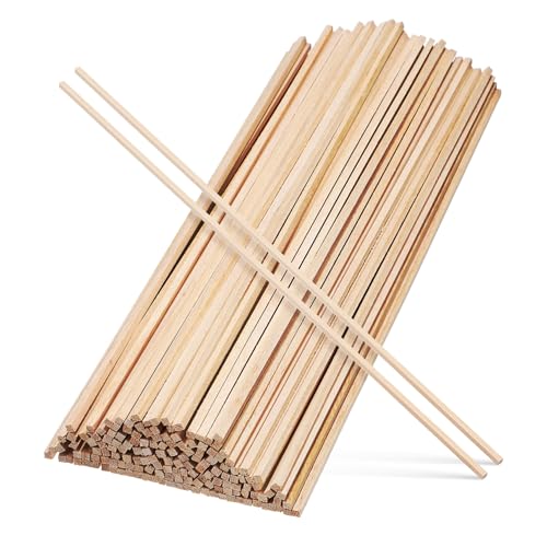 Angoily 150 Stück Quadratische Holzstäbe Robuste Hartholz Dübel Glatte Oberfläche Vielseitig für DIY Bastelprojekte Modellbau Fotorequisiten Langlebige Holzleisten für Heimwerker und von Angoily