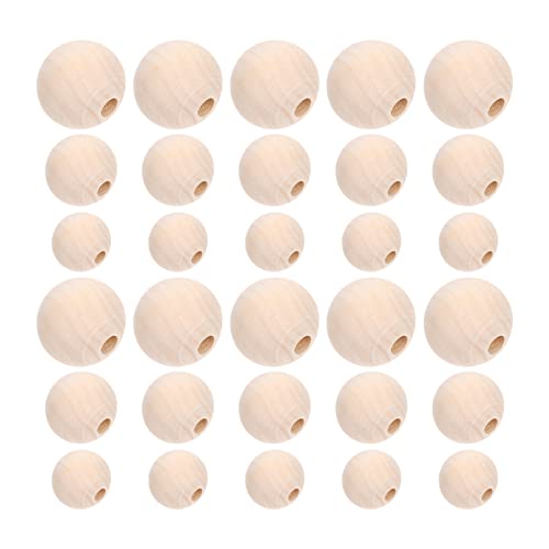 Angoily 150 Stück Runde Holzperlen Unbehandelte Diy Bastelperlen Naturholz für Schmuckherstellung und Kreative Projekte Angoily 150 Stück Runde Holzperlen Unbehandelte Diy Bastelperlen Naturholz für Schmuckherstellung und Kreative Projekte von Angoily
