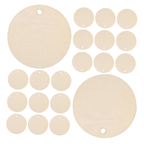 Angoily 150 Stück Runde Holzscheiben zum Basteln Natürliche Blanko Holzscheiben aus Massivholz Unbehandelte Runde Holzkreise für DIY Dekoration Malen Handwerk und Festliche Anhänger Angoily 150 Stück Runde Holzscheiben zum Basteln Natürliche Blanko Holzscheiben aus Massivholz Unbehandelte Runde Holzkreise für DIY Dekoration Malen Handwerk und Festliche Anhänger von Angoily