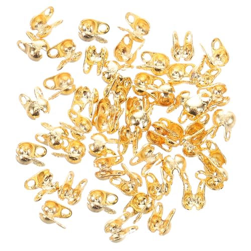 Angoily 150 Stück Teiliges Schmuck Endkappen aus Kupferfarbenem Vergoldetem Metall Langlebige Quetschperlen mit Doppelöffnung Einfache Handhabung für DIY Halsketten und Armbänder Stilvolle Angoily 150 Stück Teiliges Schmuck Endkappen aus Kupferfarbenem Vergoldetem Metall Langlebige Quetschperlen mit Doppelöffnung Einfache Handhabung für DIY Halsketten und Armbänder Stilvolle von Angoily