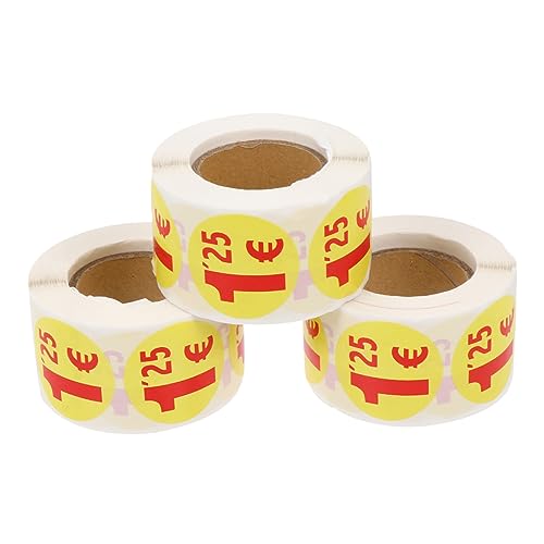 Angoily 1500 Stück Preisschild Aufkleber Kreis Stichworte Klein Etikett Aufkleber Aufkleber Supermarkt Aufkleber Preissiegel-aufkleber Aufkleber Für Supermarktpreise Yellow von Angoily