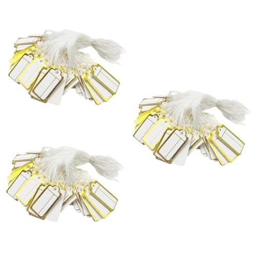 Angoily 1500 Stück Schmuck Preisschilder aus Papier Aufhängen Blanko Anhänger für Halskette Armband Ring und Praktische Etiketten für Schmuckladen und Bastelprojekte von Angoily