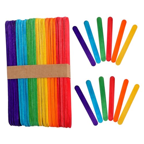 Angoily 150Stücke Holz Bastelstäbchen für DIY Projekte Farbige Holzstäbchen für Kinderhandwerk und Designs Angoily 150Stücke Holz Bastelstäbchen für DIY Projekte Farbige Holzstäbchen für Kinderhandwerk und Designs von Angoily