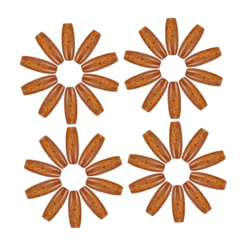 Angoily 150Stücke Oval Holzperlen Robustem Ahorn für DIY Schmuck und Handwerk Türvorhänge Taschen und Dekorationen von Angoily