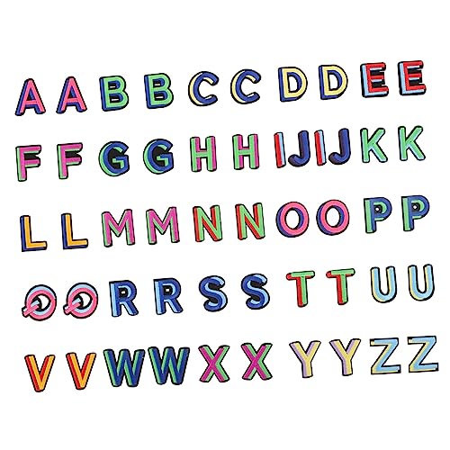 Angoily 156 Stck Teiliges Bunte Buchstaben Aufnäher zum Aufbügeln und Nähen Kreative Alphabetische Stoffapplikationen Langlebige Kleidungspatches für Taschen Kleidung DIY Verzierung als Angoily 156 Stck Teiliges Bunte Buchstaben Aufnäher zum Aufbügeln und Nähen Kreative Alphabetische Stoffapplikationen Langlebige Kleidungspatches für Taschen Kleidung DIY Verzierung als von Angoily