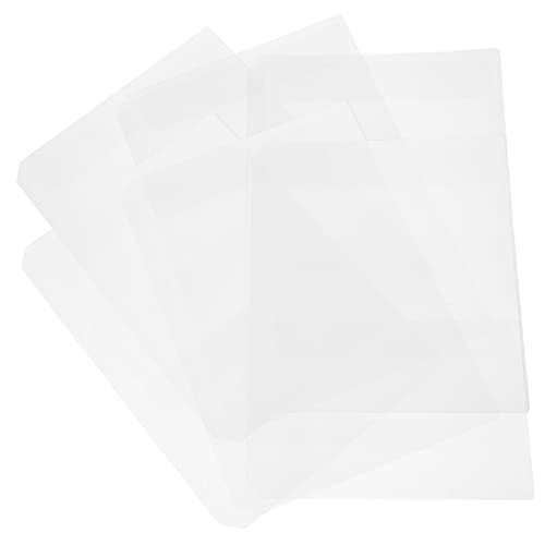 Angoily 15Stücke Bindemitteltaschen PVC Lose Blattbeutel Für Ring Notizbuch Wiederverwendbare Dokumentenaufbewahrung Transparent Praktische Aufbewahrungslösung von Angoily