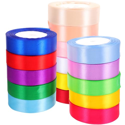 Angoily 16 Rollen Farbige Geschenkband für Festdekoration DIY Schleifen Hochzeiten Geburtstagsfeiern und Mehr für Verpackung und Bastelprojekte Angoily 16 Rollen Farbige Geschenkband für Festdekoration DIY Schleifen Hochzeiten Geburtstagsfeiern und Mehr für Verpackung und Bastelprojekte von Angoily