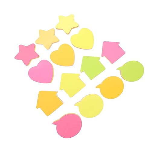 Angoily 16 Stück Bunte Haftnotizen Selbstklebende Notizzettel Herz und Sternform Tearable Memo Pads für Büro und Schule Praktische Erinnerungen Leuchtenden Farben Angoily 16 Stück Bunte Haftnotizen Selbstklebende Notizzettel Herz und Sternform Tearable Memo Pads für Büro und Schule Praktische Erinnerungen Leuchtenden Farben von Angoily