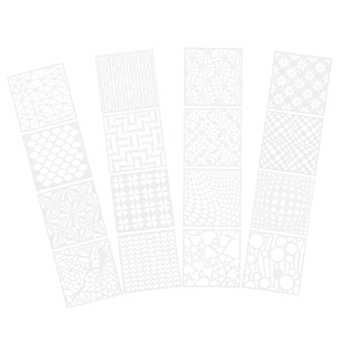 Angoily 16 Stück Malschablonen Und Für Wandmalerei Vorlage Geometrische Schablone Malerei Basteln Zubehör Malvorlagen Handwerk Malvorlage Wiederverwendbare Zeichenschablonen Angoily 16 Stück Malschablonen Und Für Wandmalerei Vorlage Geometrische Schablone Malerei Basteln Zubehör Malvorlagen Handwerk Malvorlage Wiederverwendbare Zeichenschablonen von Angoily