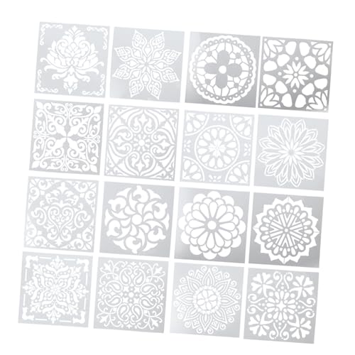 Angoily 16 Stück Mandala Schablonen Teilig Wiederverwendbare DIY Malvorlagen für Kreative Projekte Vorlagen für Acrylmalerei Zeichnen und Basteln Sicher und Geruchsneutral Angoily 16 Stück Mandala Schablonen Teilig Wiederverwendbare DIY Malvorlagen für Kreative Projekte Vorlagen für Acrylmalerei Zeichnen und Basteln Sicher und Geruchsneutral von Angoily