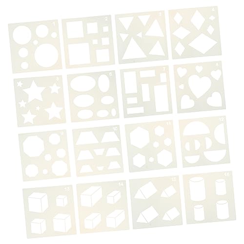 Angoily 16 Stück Mathematische Grafikvorlage Schablonen zum Zeichnen Schablonen formen geometrische Malschablone Ablaufverfolgungsvorlage geometrische Vorlagen das Haustier Angoily 16 Stück Mathematische Grafikvorlage Schablonen zum Zeichnen Schablonen formen geometrische Malschablone Ablaufverfolgungsvorlage geometrische Vorlagen das Haustier von Angoily