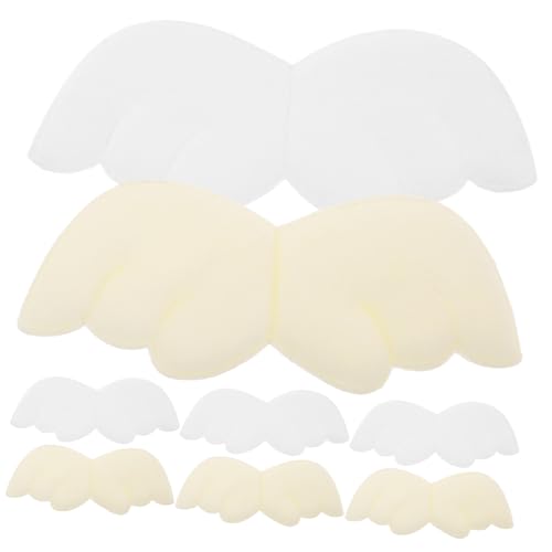 Angoily 16 Stück Teiliges Engel Flügel Plüsch Patches zum Aufbügeln für Kleidung Taschen Schuhe Stilvolle Applikationen für Diy Projekte Sicher und Hautfreundlich Kreative Dekoration für von Angoily