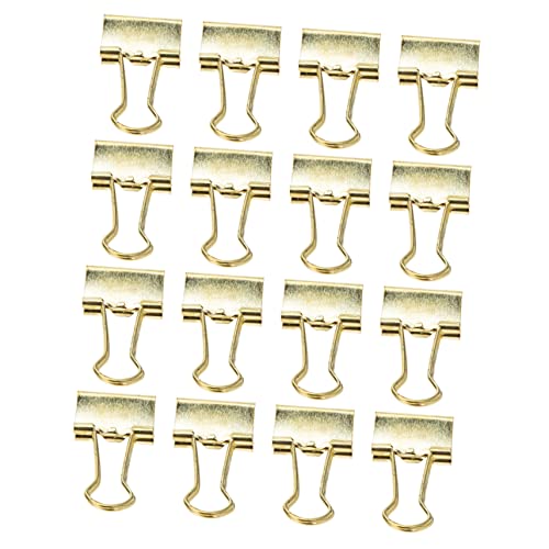 Angoily 16 Stück Teiliges Goldfarbener Büroklammern aus Legierung Langlebige Papierklemmen für Akten Notizen Rechnungen Vielseitige Dekorative Binder Clips für Schule und Büro Angoily 16 Stück Teiliges Goldfarbener Büroklammern aus Legierung Langlebige Papierklemmen für Akten Notizen Rechnungen Vielseitige Dekorative Binder Clips für Schule und Büro von Angoily