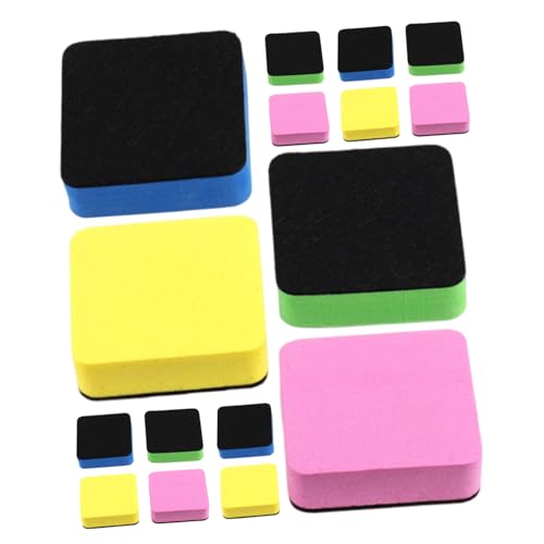 Angoily 16 Stück Teiliges Whiteboard Radiergummi mit Eva-material Quadratisch Leicht und Tragbar Farbige Tafelwischer für Whiteboard Kreidetafel und Geeignet für Schule Büro und Angoily 16 Stück Teiliges Whiteboard Radiergummi mit Eva-material Quadratisch Leicht und Tragbar Farbige Tafelwischer für Whiteboard Kreidetafel und Geeignet für Schule Büro und von Angoily