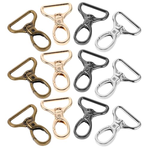 Angoily 16 Stück drehbare Karabinerverschlüsse: Schlüsselanhängerhaken – drehbare Karabinerhaken mit 25 mm D-Ring für Rucksäcke, Schlüsselanhänger und DIY-Schmuckherstellung Angoily 16 Stück drehbare Karabinerverschlüsse: Schlüsselanhängerhaken – drehbare Karabinerhaken mit 25 mm D-Ring für Rucksäcke, Schlüsselanhänger und DIY-Schmuckherstellung von Angoily