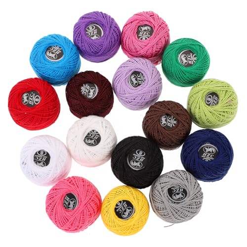 Angoily 16-rollen-set Stickgarn Kreuzen Stich Grau Baumwollfaden Stoff Baumwolle Baumwollstickstätte Polyester-stickerei Fadenlinie Mehrfarbig Stickwolle Mannschaft Vielfältig Fäden von Angoily