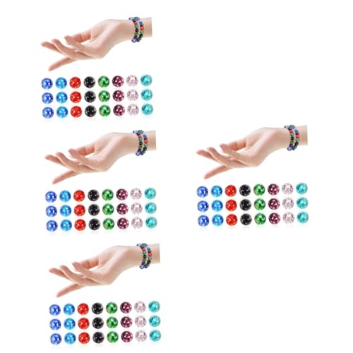 Angoily 160 Stück Leuchtende Glasperlen für Schmuckherstellung Runde Perlen in Lila Blau Grün Schwarz Grün Rot für Armbänder und Bastelprojekte Angoily 160 Stück Leuchtende Glasperlen für Schmuckherstellung Runde Perlen in Lila Blau Grün Schwarz Grün Rot für Armbänder und Bastelprojekte von Angoily