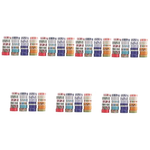 Angoily 168 Rollen Teiliges Weihnachts Washi Tape Dekoratives Klebeband mit Festlichen Mustern Vielseitig für DIY Basteln Geschenkverpackung Scrapbooking und Weihnachtsdekoration von Angoily