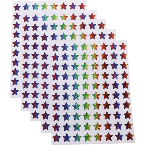 Angoily 18 Blatt Bunte Sternaufkleber Selbstklebende Sticker für Scrapbooking Laptop und Flaschen für DIY Kunstprojekte und Angoily 18 Blatt Bunte Sternaufkleber Selbstklebende Sticker für Scrapbooking Laptop und Flaschen für DIY Kunstprojekte und von Angoily