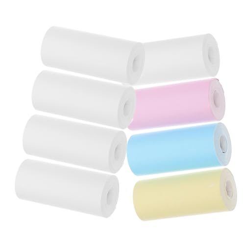 Angoily 18 Rollen Thermopapier für Mini Drucker Selbstklebendes Selbstklebendes Druckpapier für Sofortbildkameras und Pocket Drucker für Fotos Notizen und Kreative Projekte von Angoily