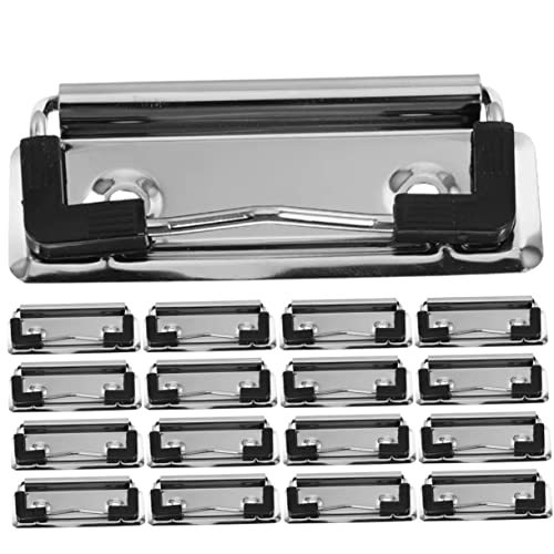Angoily 18 Stück Metallclip A4 Ordner Papierklammern großer Ordner Papierbinder Clips Dokumente Ordner Klemmbrett aus Metall kleine Heftklammern Scrapbook -Seitenhalterclip Eisen Silber Angoily 18 Stück Metallclip A4 Ordner Papierklammern großer Ordner Papierbinder Clips Dokumente Ordner Klemmbrett aus Metall kleine Heftklammern Scrapbook -Seitenhalterclip Eisen Silber von Angoily