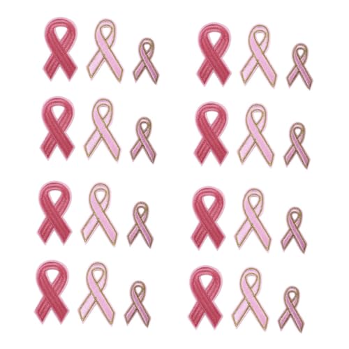 Angoily 18 Stück Teiliges Bestickte Rosa Schleifen Patches mit Heißkleber Bügelflicken zum Aufbügeln oder Annähen Strapazierfähige Textilapplikationen zur Kleidung Dekoration und Angoily 18 Stück Teiliges Bestickte Rosa Schleifen Patches mit Heißkleber Bügelflicken zum Aufbügeln oder Annähen Strapazierfähige Textilapplikationen zur Kleidung Dekoration und von Angoily