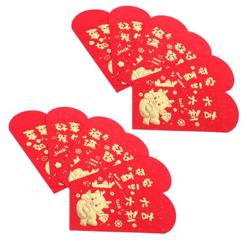 Angoily 18 Stück rote Umschlagtasche roter Papierumschlag Neujahrsdekoration rotes Paket Glücksgeldpakete Geldumschlag Frühling Festival Red Envelope chinesische rote Umschläge Angoily 18 Stück rote Umschlagtasche roter Papierumschlag Neujahrsdekoration rotes Paket Glücksgeldpakete Geldumschlag Frühling Festival Red Envelope chinesische rote Umschläge von Angoily