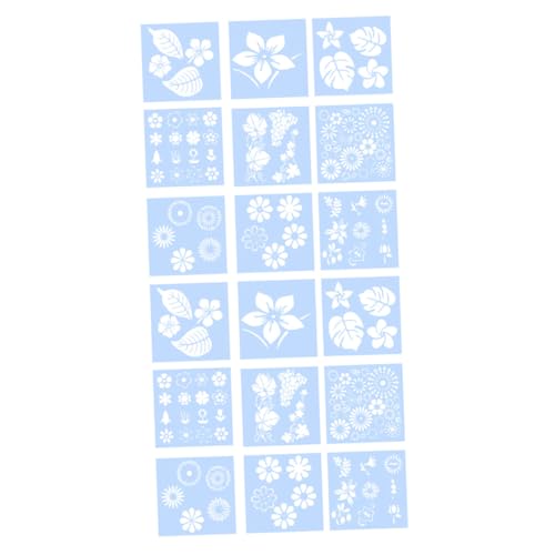 Angoily 18 Teiliges Blumenformen Set Zeichenschablone Zeichenschablone Blumenvorlage Hohle Malvorlage Malschablone Malvorlagen DIY Schablone Das Haustier Weiß Angoily 18 Teiliges Blumenformen Set Zeichenschablone Zeichenschablone Blumenvorlage Hohle Malvorlage Malschablone Malvorlagen DIY Schablone Das Haustier Weiß von Angoily