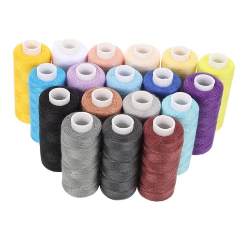 Angoily 18 Teiliges Nähgarn Set Polyester Nähgarnspulen Für Glatte Nähte Mit Hand Und Maschine DIY Projekte Und Reparaturen Angoily 18 Teiliges Nähgarn Set Polyester Nähgarnspulen Für Glatte Nähte Mit Hand Und Maschine DIY Projekte Und Reparaturen von Angoily