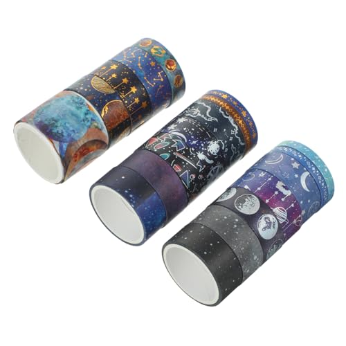 Angoily 19 Rollen Washi Tape mit Universellen Designs Dekoratives Klebeband für Scrapbooking Diy Projekte Notizbücher und Kalender pro Rolle Dünnes und Vielseitiges Klebeband von Angoily