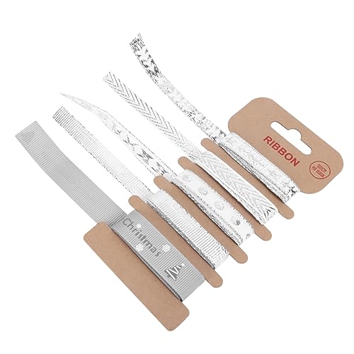 Angoily 1M Weihnachtsband Set Designs Dekoratives DIY Band für Weihnachtsdekoration Geschenkverpackungen Frisuren Projekte für Partyplaner von Angoily