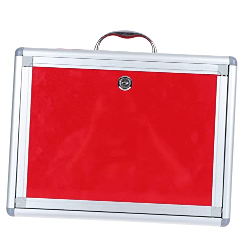 Angoily 1Pc Wahlurne Tombola Tipp Schlüssel Ziehen Vorschlag Boxen Abstimmung Container Dekorative Boxen Organisation Bins Rot Aluminium Legierung von Angoily