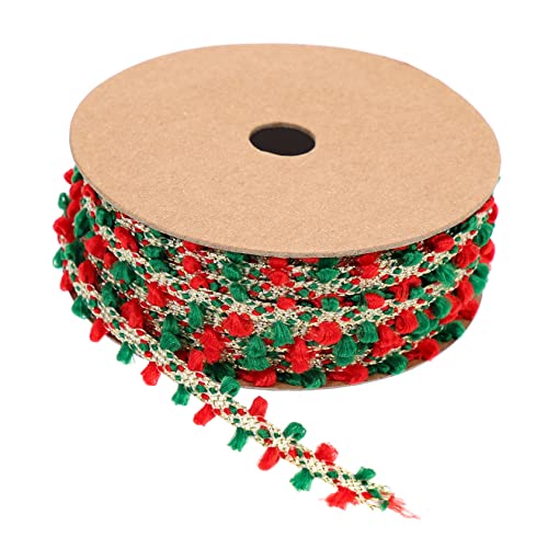 Angoily 1Rolle Dekoratives Geschenkband Mit Bunten Pompons Yards Für DIY Projekte Langlebig Und Vielseitig Einsetzbar Für Geschenkverpackung Und Festdekoration von Angoily