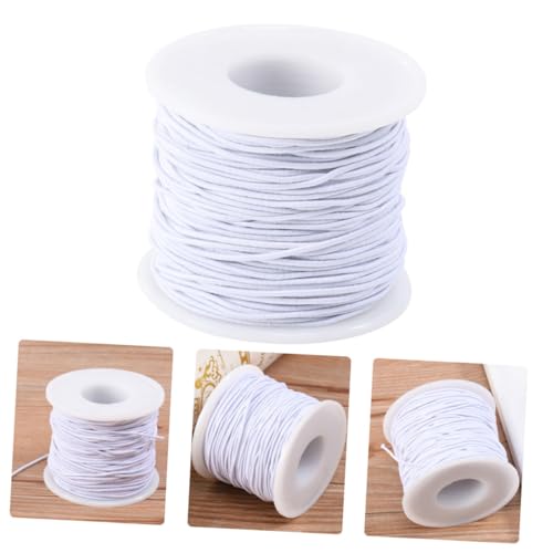 Angoily 1Rolle Elastische Schnur Weißes Gummiband für DIY Armbänder Weiche Elastische Linie für Schmuckherstellung für Handwerksprojekte und Bastelarbeiten Angoily 1Rolle Elastische Schnur Weißes Gummiband für DIY Armbänder Weiche Elastische Linie für Schmuckherstellung für Handwerksprojekte und Bastelarbeiten von Angoily
