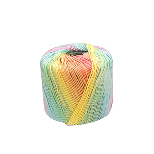Angoily 1Rolle Farbverlauf Baumwollgarn DIY Häkelgarn für Schals Mützen und Pullover Sanfter Regenbogen für Vielseitige Handarbeitsprojekte und Kreative Angoily 1Rolle Farbverlauf Baumwollgarn DIY Häkelgarn für Schals Mützen und Pullover Sanfter Regenbogen für Vielseitige Handarbeitsprojekte und Kreative von Angoily