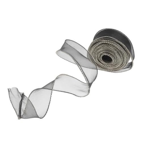 Angoily 1Rolle Goldrand Organza Band für Bastelprojekte Yards Schillerndes Geschenkband für Hochzeiten Valentinstag und Dekorationen und Vielseitig Einsetzbar Angoily 1Rolle Goldrand Organza Band für Bastelprojekte Yards Schillerndes Geschenkband für Hochzeiten Valentinstag und Dekorationen und Vielseitig Einsetzbar von Angoily