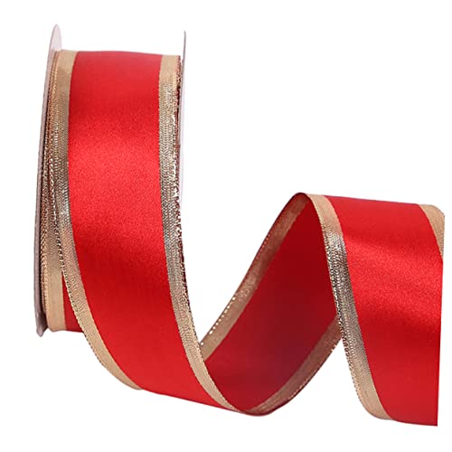 Angoily 1Rolle Rote Blüten Geschenkband Dekorative Bänder für DIY Party und Hochzeitsdekoration Breit Yards Glänzend und Vielseitig Einsetzbar Angoily 1Rolle Rote Blüten Geschenkband Dekorative Bänder für DIY Party und Hochzeitsdekoration Breit Yards Glänzend und Vielseitig Einsetzbar von Angoily