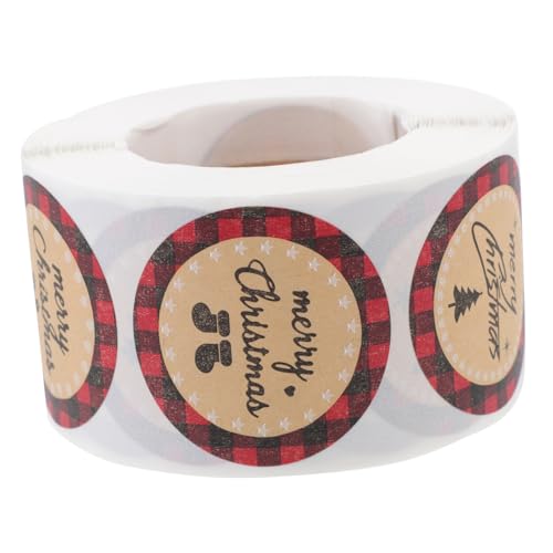 Angoily 1Rolle Weihnachts Dichtungsaufkleber für Geschenktüten und Umschläge Kreative Geschenkdekoration Selbstklebende Etiketten aus Umweltfreundlichem Material Verschiedene Designs Angoily 1Rolle Weihnachts Dichtungsaufkleber für Geschenktüten und Umschläge Kreative Geschenkdekoration Selbstklebende Etiketten aus Umweltfreundlichem Material Verschiedene Designs von Angoily