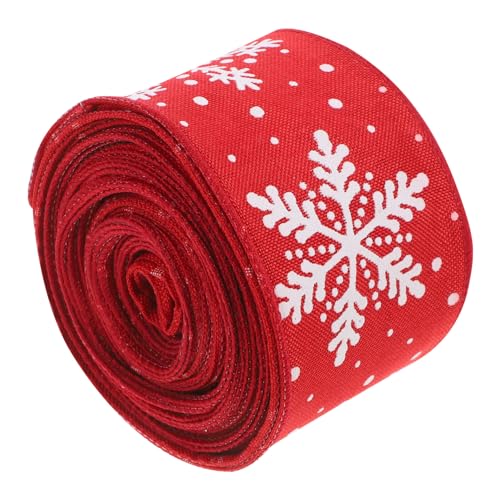 Angoily 1Rolle Weihnachts Geschenkband Mit Muster Dekoratives Gurtband Für Hochzeiten Geschenkverpackungen Und DIY Projekte Mit Glänzendem Druck Zufälliger Stil Angoily 1Rolle Weihnachts Geschenkband Mit Muster Dekoratives Gurtband Für Hochzeiten Geschenkverpackungen Und DIY Projekte Mit Glänzendem Druck Zufälliger Stil von Angoily