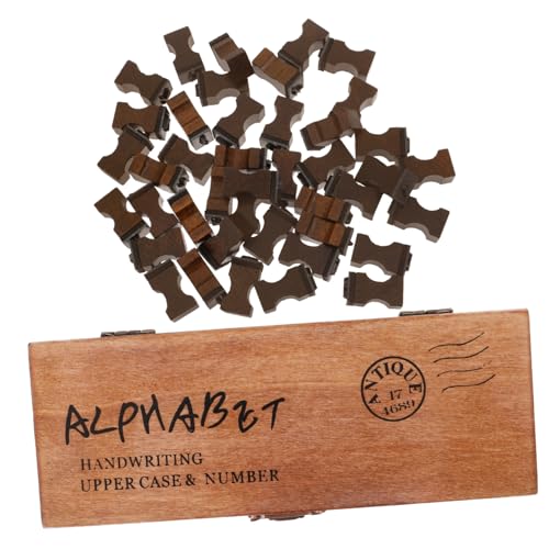 Angoily 1Satz DIY Holzstempel mit Alphabet für Scrapbooking Karten und Geschenketiketten Vielseitig Einsetzbar Muster und Einfache Handhabung Große Angoily 1Satz DIY Holzstempel mit Alphabet für Scrapbooking Karten und Geschenketiketten Vielseitig Einsetzbar Muster und Einfache Handhabung Große von Angoily