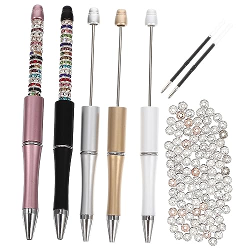 Angoily 1Satz DIY Perlenstift Kugelschreiber Mit Nachfüllungen Und Funkelnden Für Kreatives Basteln Bürobedarf Und Schulzubehör Für Stifte Angoily 1Satz DIY Perlenstift Kugelschreiber Mit Nachfüllungen Und Funkelnden Für Kreatives Basteln Bürobedarf Und Schulzubehör Für Stifte von Angoily