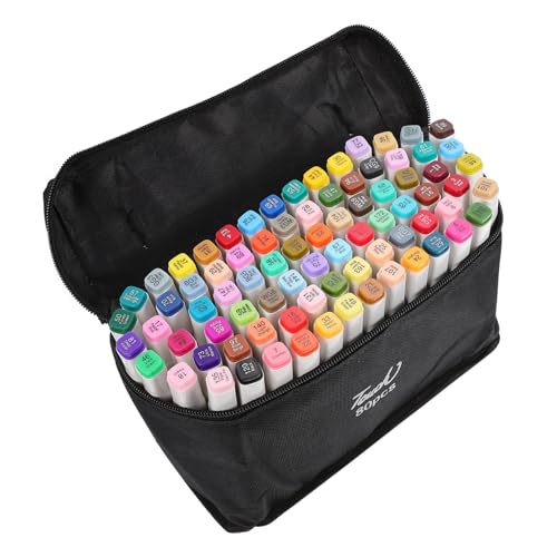 Angoily 1Satz Doppelköpfige Marker Filzstifte für Zeichnen und Kalligraphie Bequeme Marker für Kunstprojekte Angoily 1Satz Doppelköpfige Marker Filzstifte für Zeichnen und Kalligraphie Bequeme Marker für Kunstprojekte von Angoily
